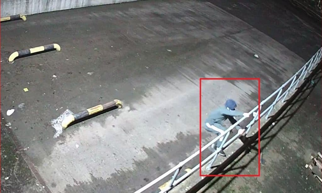 Monitored CCTV captures Intruder